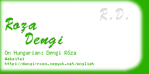 roza dengi business card