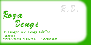 roza dengi business card